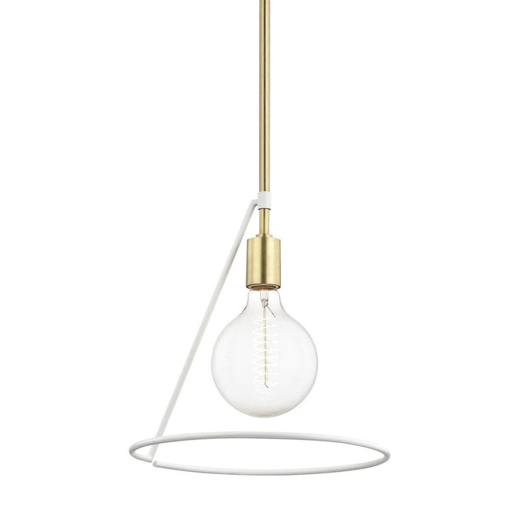 Dana Pendant 12" - Polished Nickel/Dusk Black