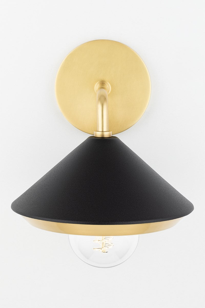 Marnie Pendant 9" - Aged Brass/Dusk Black