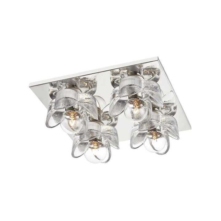 Shea Flush Mount 11" - Polished Nickel