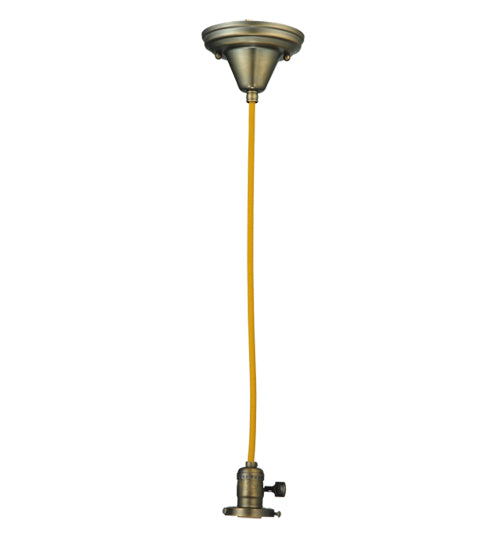 5" Wide Antique Brass 1 Light Pendant Hardware