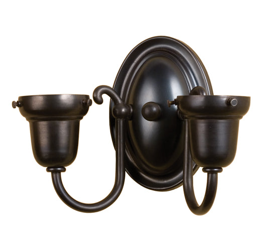 9"W 2 Arm Wall Sconce