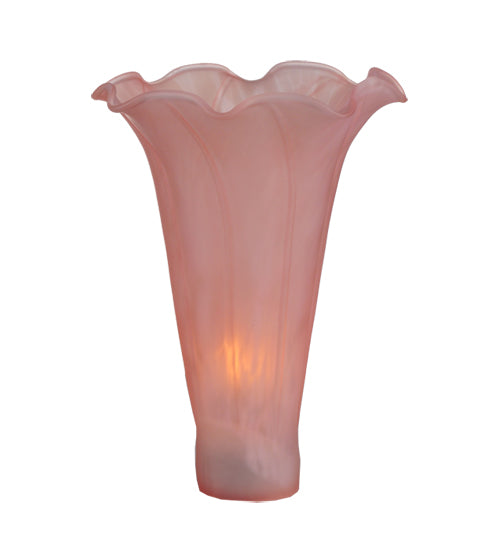 3.5"W X 5"H Pink Tiffany Pond Lily Shade