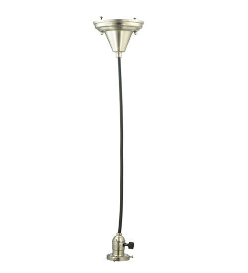 5"W Brushed Nickel 1 Lt Pendant Hardware