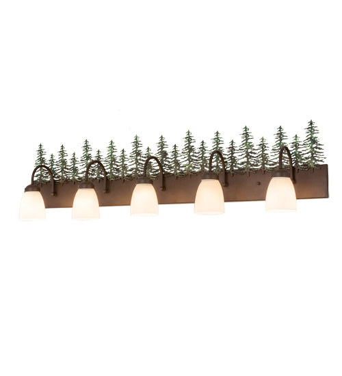 48"W Tall Pines 5 Lt Vanity Light