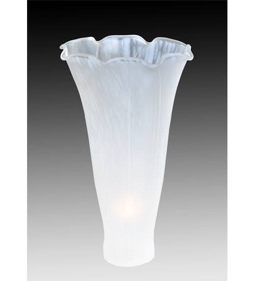 3.5"W X 5"H White Pond Lily Shade