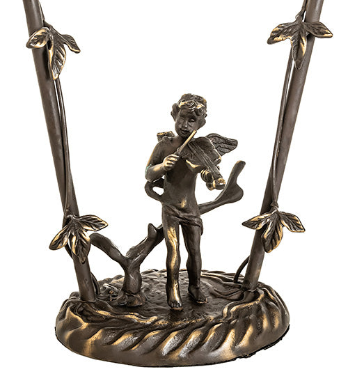 19" High Cherub With Violin Base