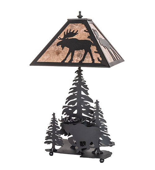 21" High Moose On The Loose Table Lamp