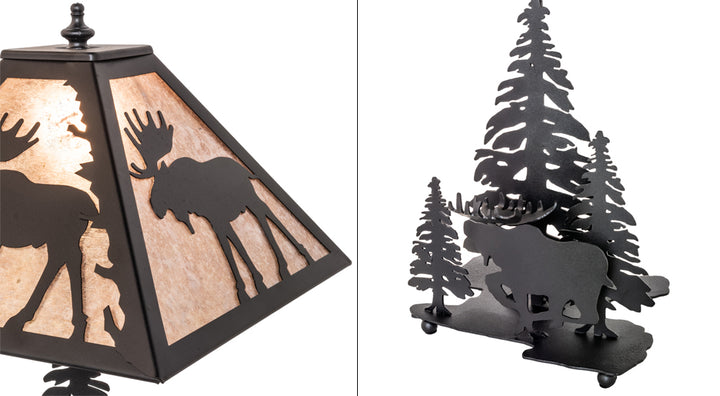 21" High Moose On The Loose Table Lamp