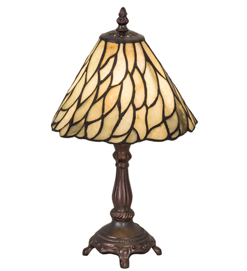 13"H Willow Jadestone Mini Lamp