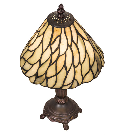 13"H Willow Jadestone Mini Lamp