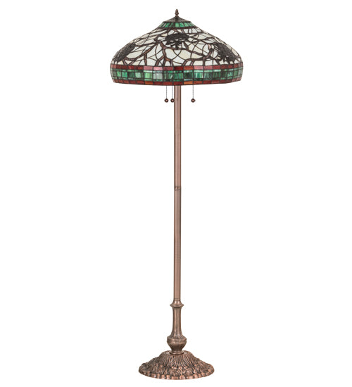 61" High Pinecone Floor Lamp