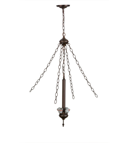 Mahogany Bronze 4 Light Inverted Pendant Hardware