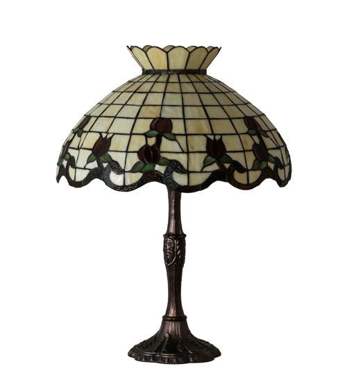 26" High Roseborder Table Lamp