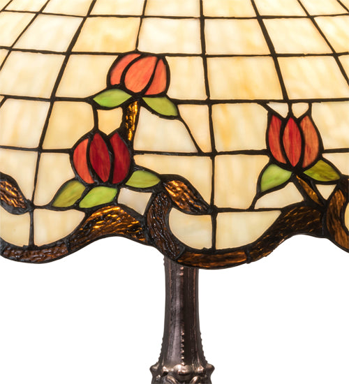 26" High Roseborder Table Lamp