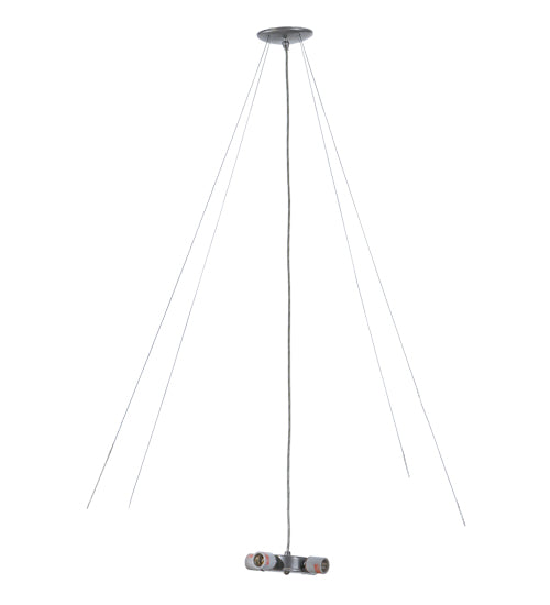 Brushed Nickel 4 Lt Inverted Pendant Hardware