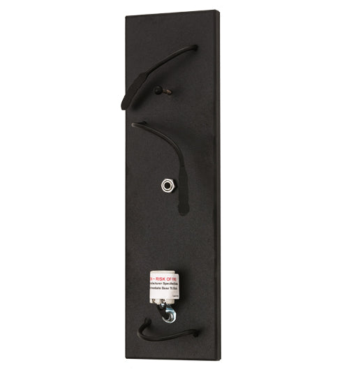 4"W Black Wall Sconce Hardware