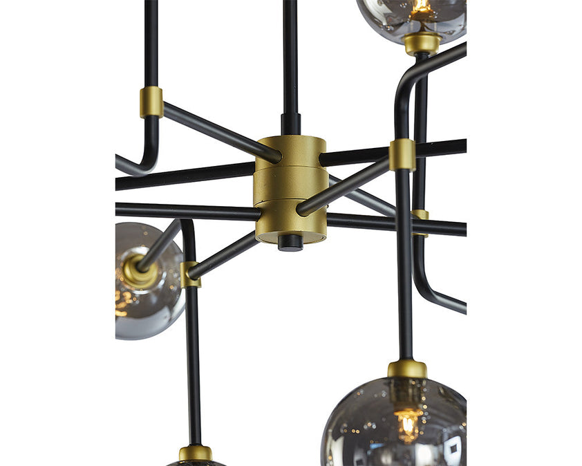 Deimos Chandelier - Large - Smoke Grey