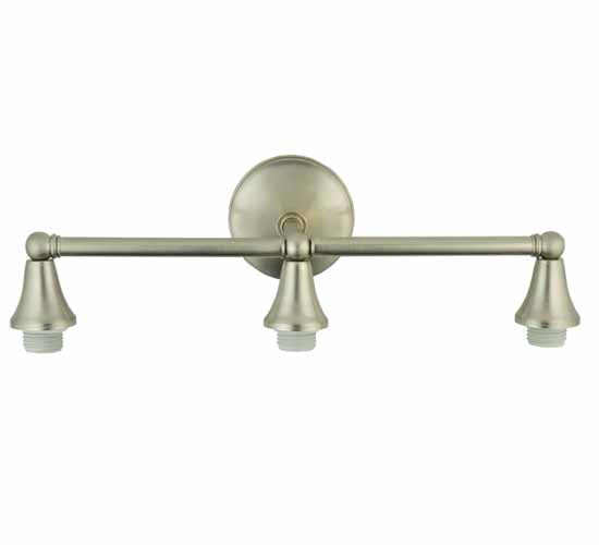 23"W Cone Cap 3 Light Sconce Hardware