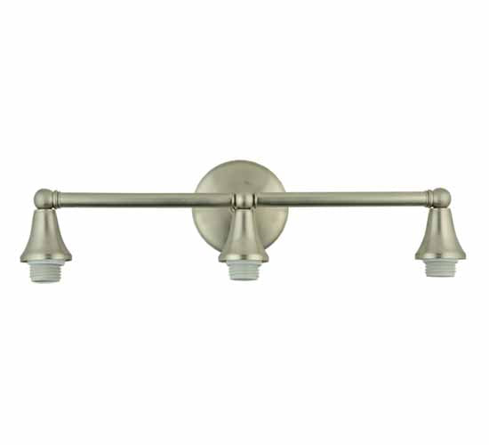 23"W Cone Cap 3 Light Sconce Hardware