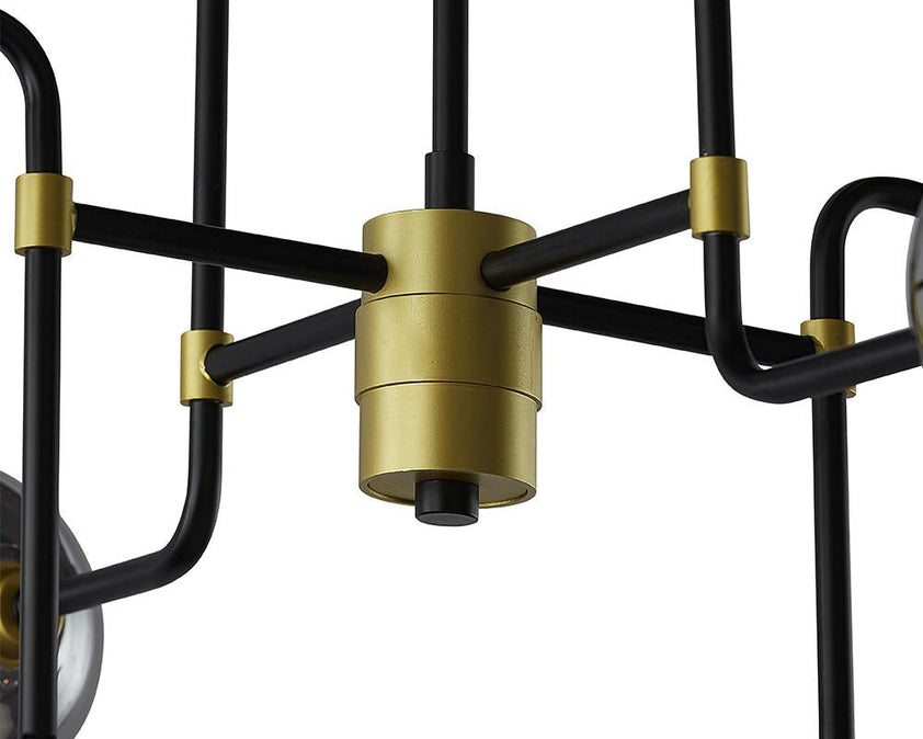 Deimos Chandelier - Small - Smoke Grey