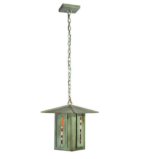 14"Sq Moss Creek Creekside Lantern Pendant