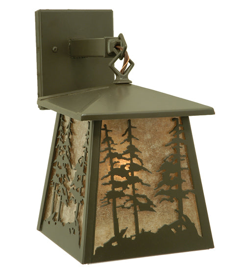 7"W Stillwater Tall Pines Hanging Wall Sconce