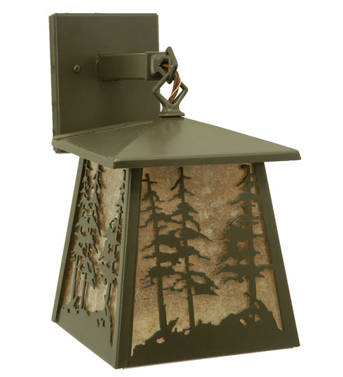 7"W Stillwater Tall Pines Hanging Wall Sconce