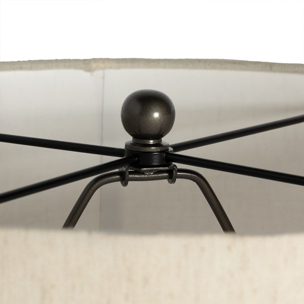 Leander Table Lamp-Pewter