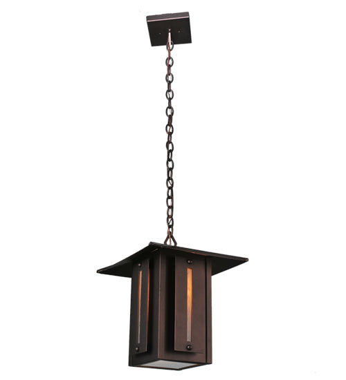 14" Square Moss Creek Creekside Lantern Pendant