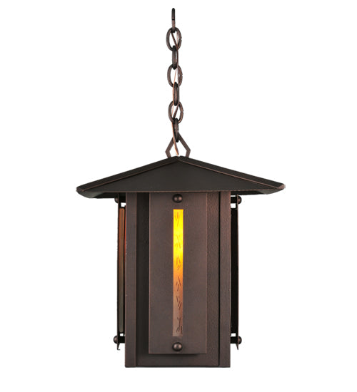 14" Square Moss Creek Creekside Lantern Pendant