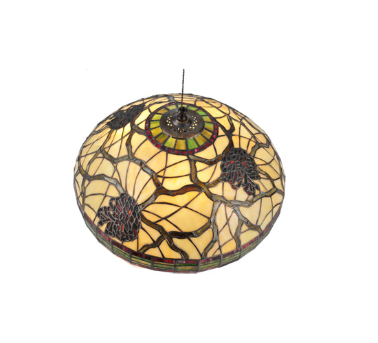 16"W Pinecone Dome Flush Mount