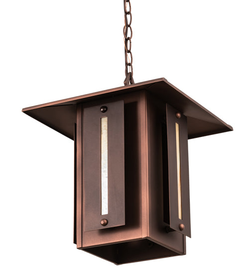 14" Square Moss Creek Horizon Lantern Pendant