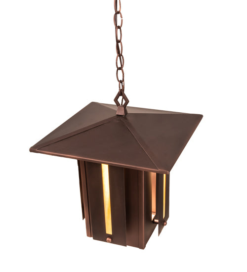 14" Square Moss Creek Horizon Lantern Pendant