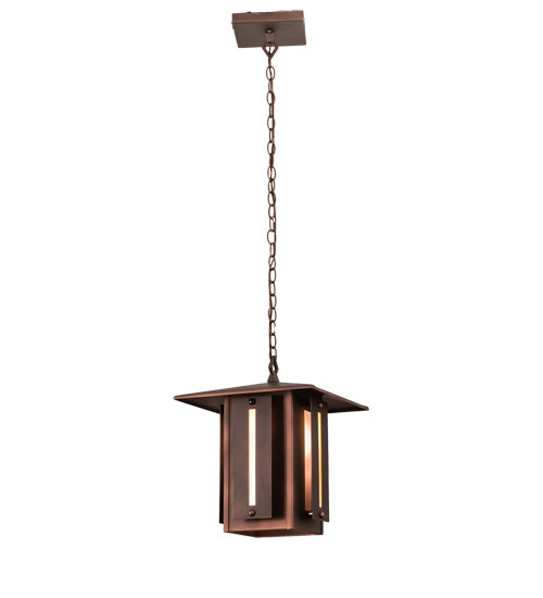 14" Square Moss Creek Horizon Lantern Pendant