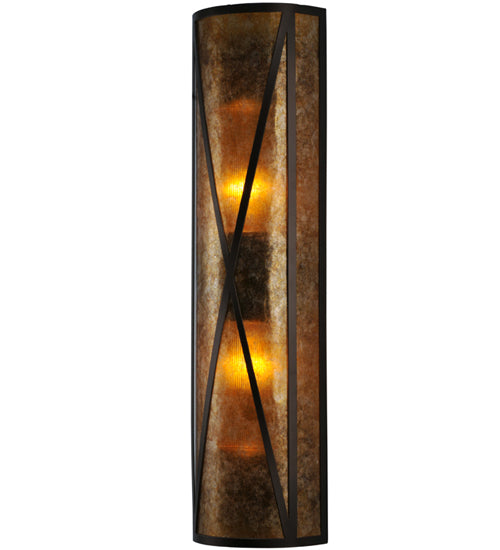 8" Wide Saltire Craftsman Wall Sconce