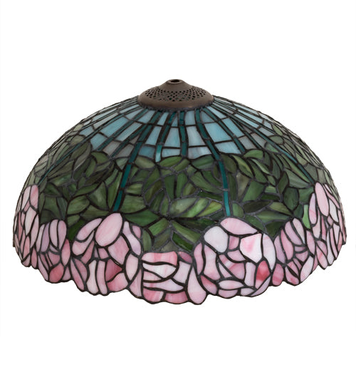 16" Wide Tiffany Cabbage Rose Shade