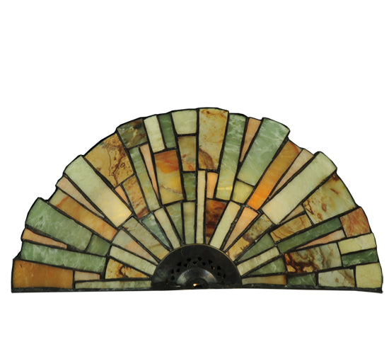 13"W Delta Jadestone Wall Sconce