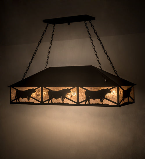 50"L Steer Oblong Pendant