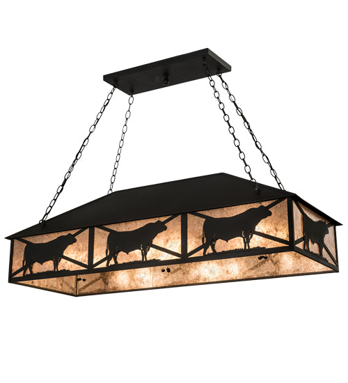 50"L Steer Oblong Pendant