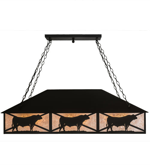 50"L Steer Oblong Pendant