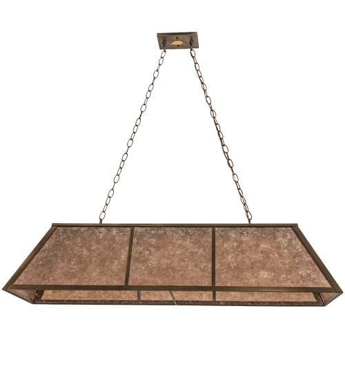 48" Long Tri-Panel Oblong Pendant