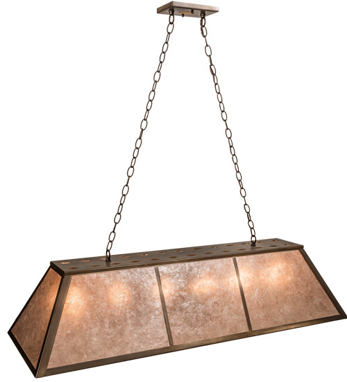 48" Long Tri-Panel Oblong Pendant