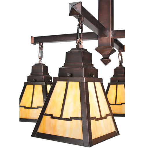 30" Wide Valley View Mission 4 Light Chandelier