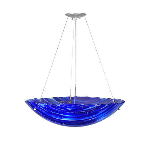 24"W Metro Fusion Azul Inverted Pendant