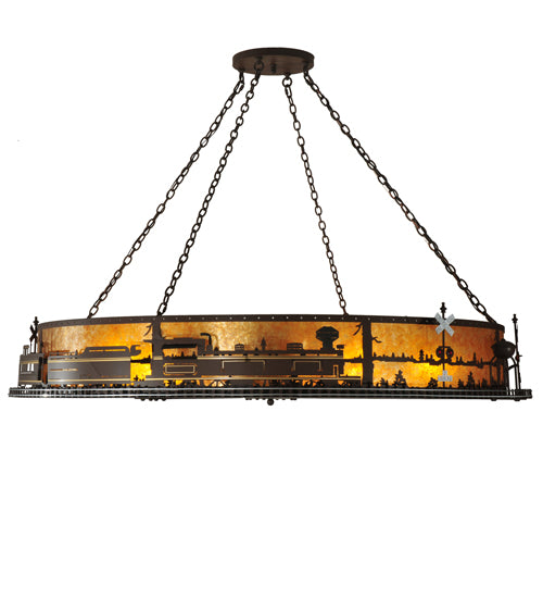 72"W Train Inverted Pendant