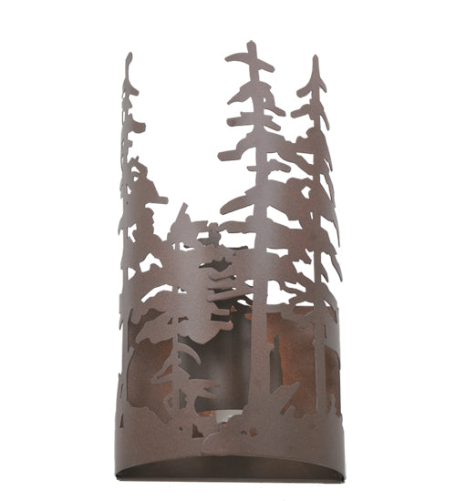 11" Wide Tall Pines Wall Sconce