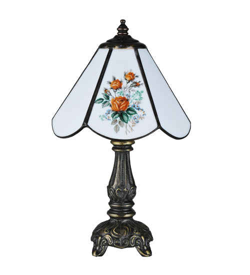 11.5"H Rose Bouquet Mini Lamp