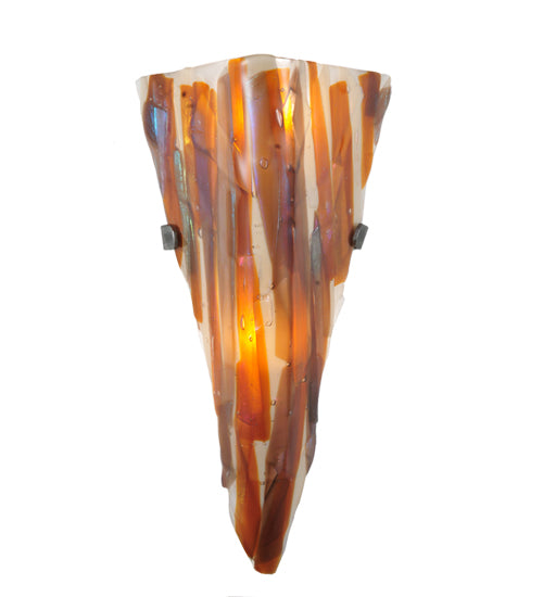 8"W Metro Fusion Marina Glass Wall Sconce