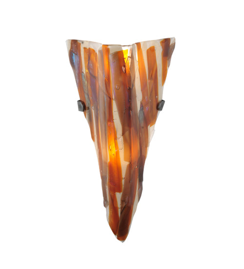 8"W Metro Fusion Marina Glass Wall Sconce