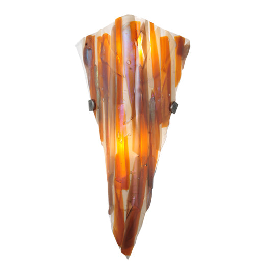 8"W Metro Fusion Marina Glass Wall Sconce